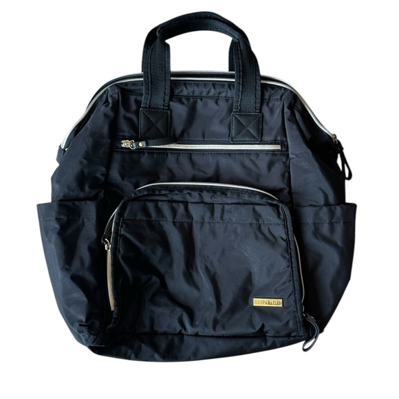 Skip Hop Diaper Bag in Black Gold Hardware - Picture 1 of 8